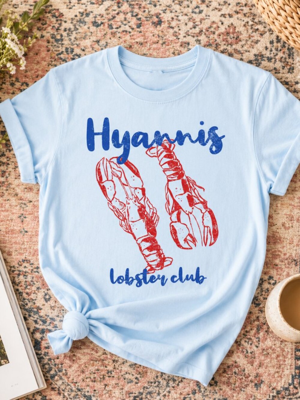 Hyannis Lobster Club T-Shirt 🦞🌊✨ | Cape Cod Coastal Graphic Tee